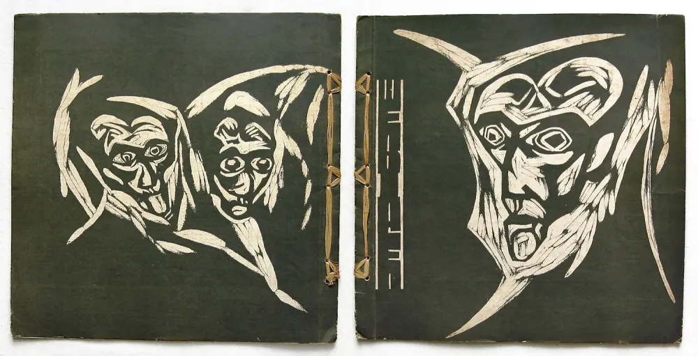 Incisione Su Legno Havermans - Heads (for 'Wendingen') 