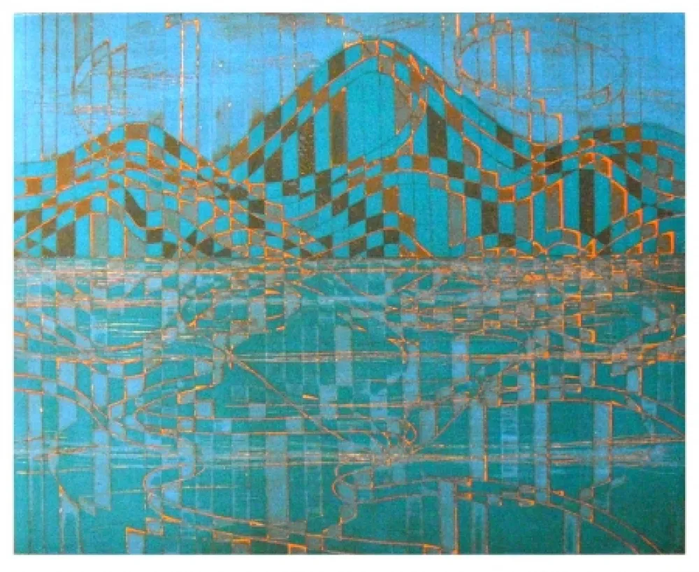 Incisione Hayter - Caragh lake