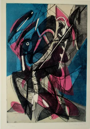 Acquaforte E Acquatinta Hayter - Combat