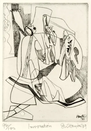 Acquaforte Hayter - Invocation