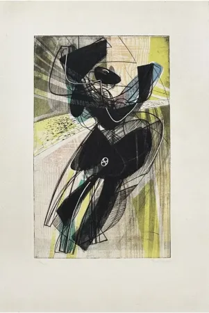 Incisione Hayter - La danse du soleil