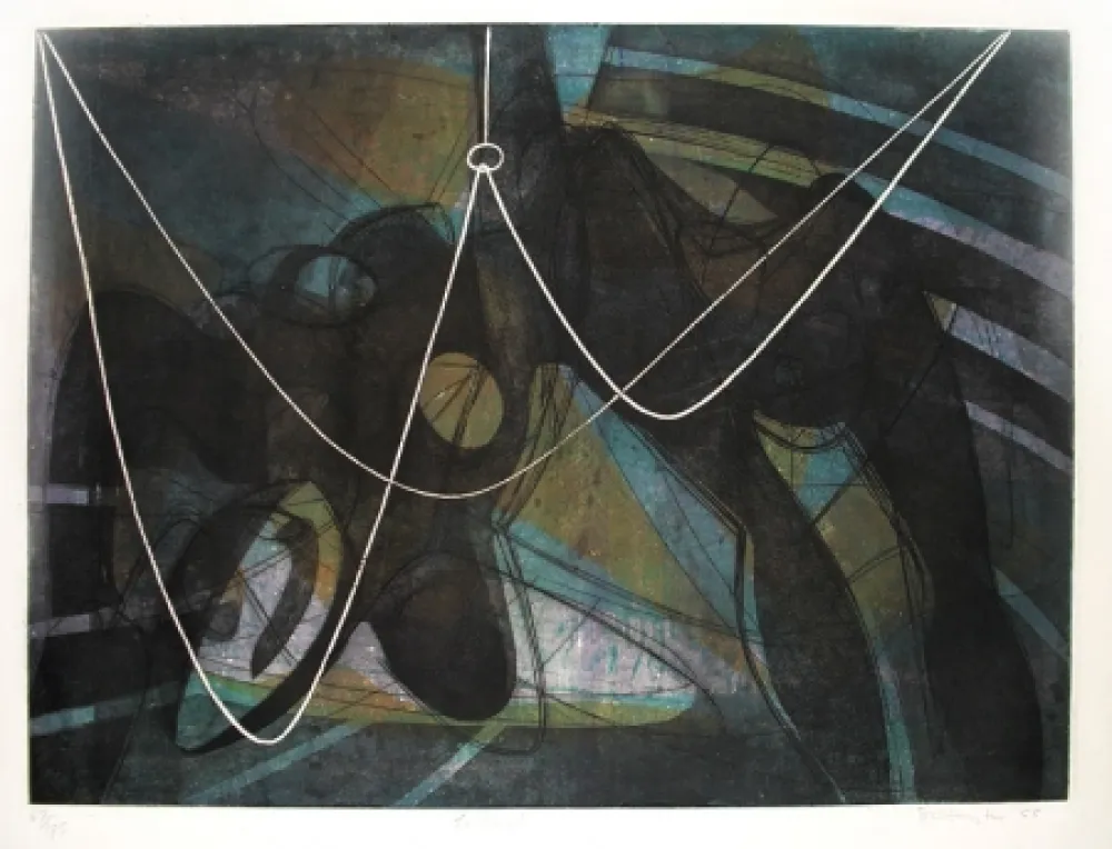 Incisione Hayter - La noyée