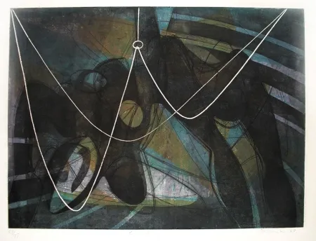 Incisione Hayter - La noyée