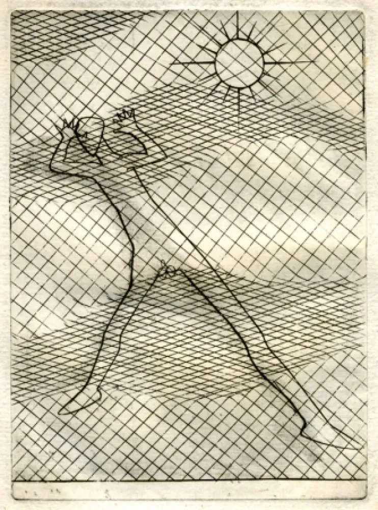 Acquaforte Hayter - Metamorphosis of Love (Faust's Metamorphosis)