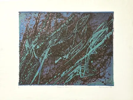 Incisione Hayter - Poissons volants