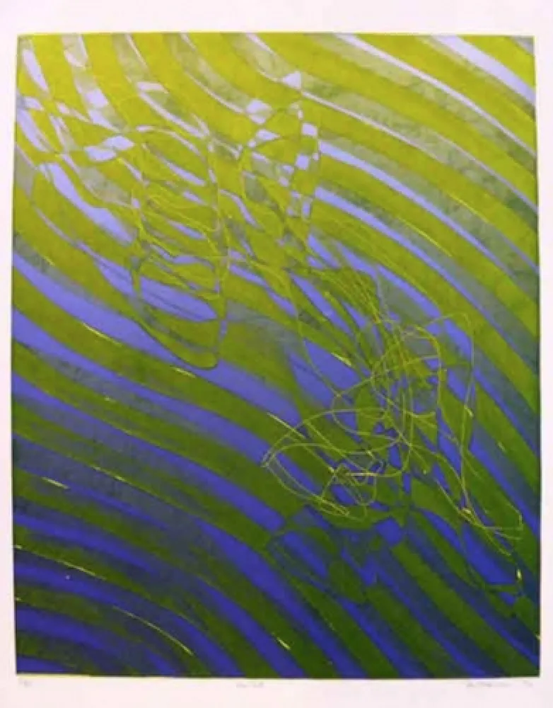 Incisione Hayter - The Fall