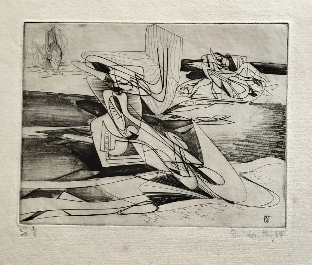 Incisione Hayter - Untitled, from Facile Proie