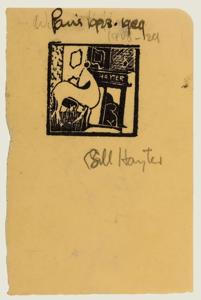 Incisione Su Legno Hayter - Untitled (Horse and Nude)