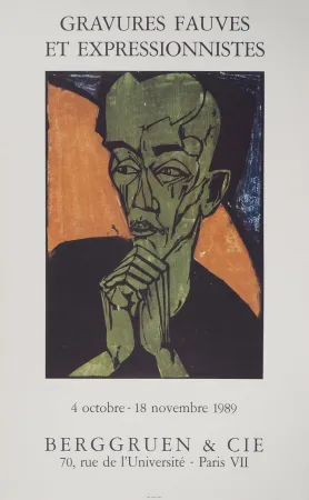 Libro Illustrato Heckel - Expressionisme, Portrait d'Homme