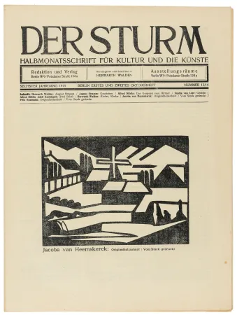Incisione Su Legno Heemskerck,  - Mühle (Der Sturm) 
