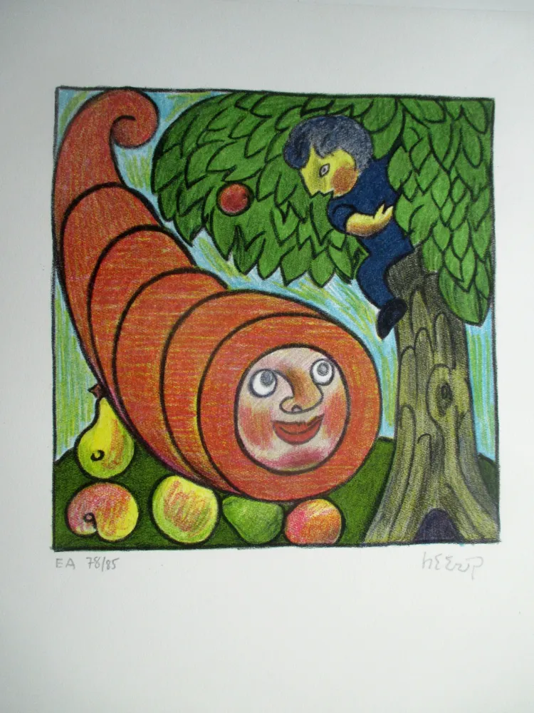 Litografia Heerup - The Horn of Plenty