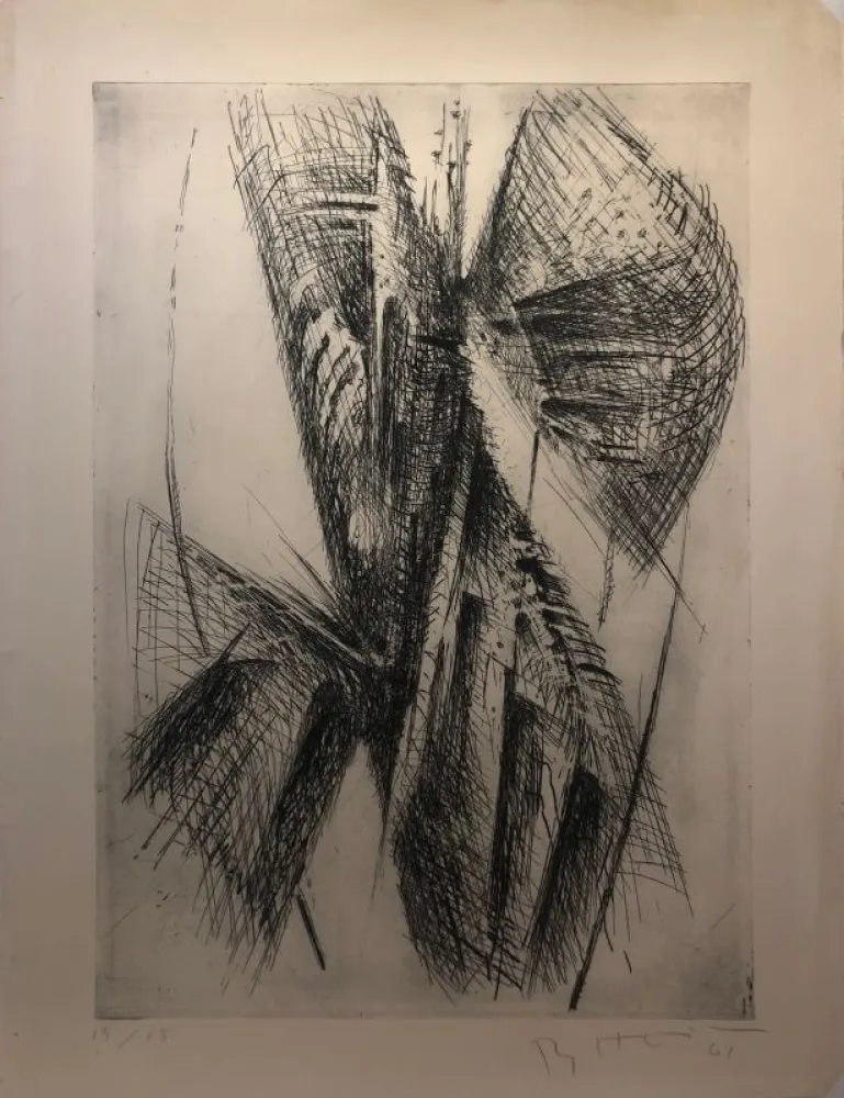 Incisione Heiliger - Sans titre