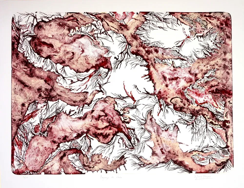 Litografia Henriquez - Paysage