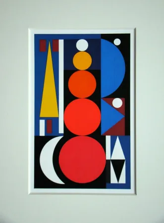 Serigrafia Herbin - Composition, 1949