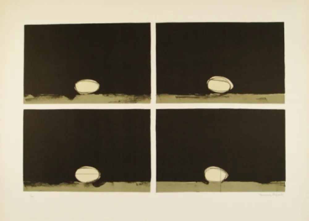 Litografia Hernandez Pijuan - 4 ous