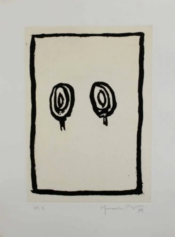 Acquatinta Hernandez Pijuan - Arbres 3