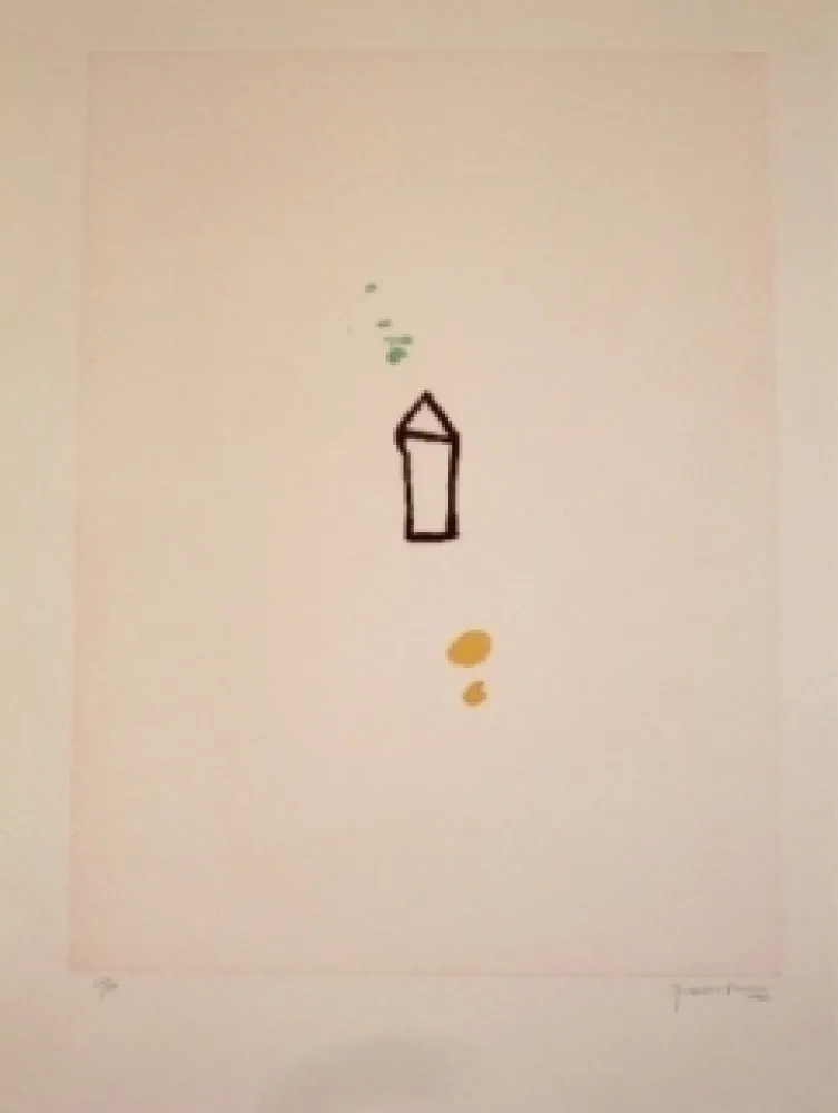 Acquaforte E Acquatinta Hernandez Pijuan - Casa amb jardi 1