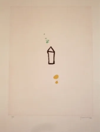 Acquaforte E Acquatinta Hernandez Pijuan - Casa amb jardi 1