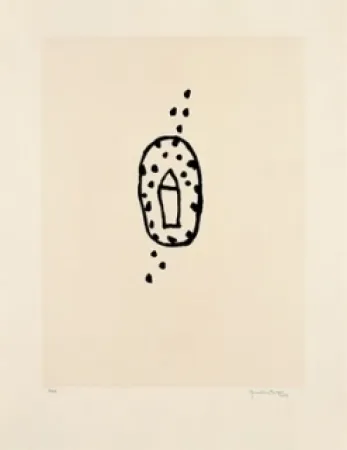 Acquaforte E Acquatinta Hernandez Pijuan - Casa amb jardi 2