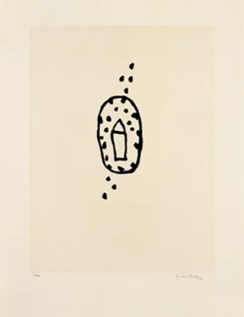 Acquatinta Hernandez Pijuan - Casa amb jardí 2