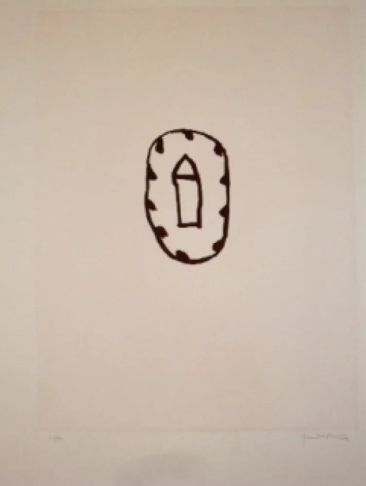 Acquaforte E Acquatinta Hernandez Pijuan - Casa amb jardi 3