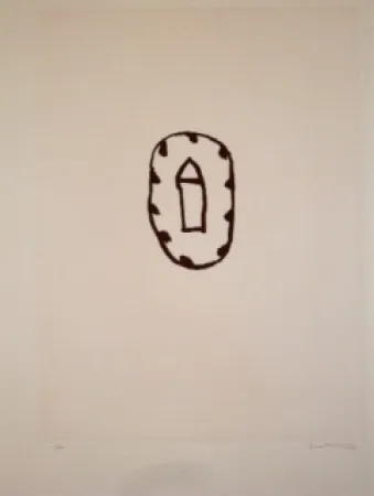 Acquaforte E Acquatinta Hernandez Pijuan - Casa amb jardi 3