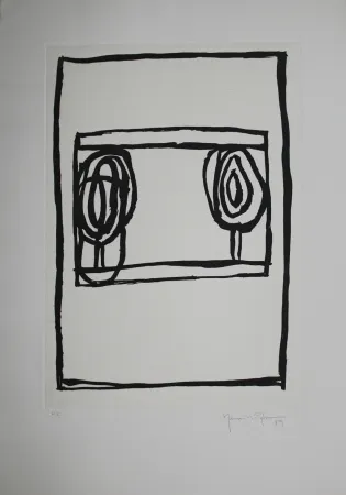 Acquatinta Hernandez Pijuan - Dos arbres