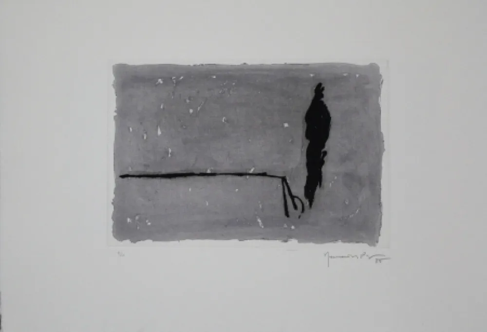 Acquatinta Hernandez Pijuan - El xiprer / The Cypress