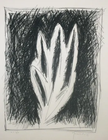 Litografia Hernandez Pijuan - Feuille