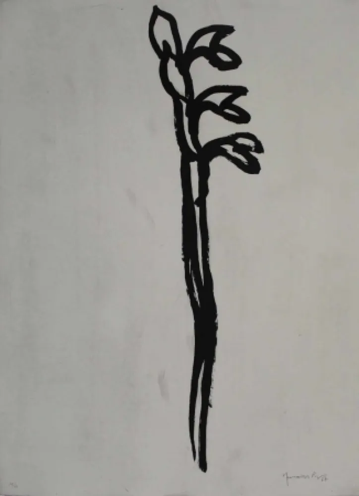 Acquatinta Hernandez Pijuan - Flor 1