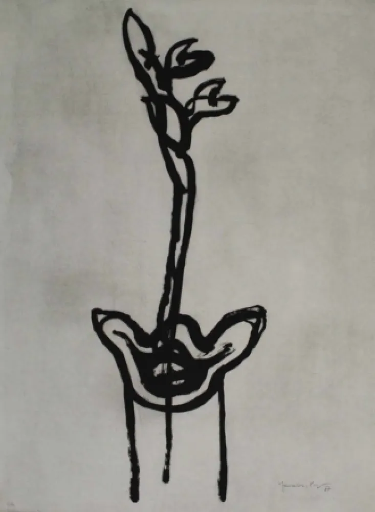 Acquatinta Hernandez Pijuan - Flor 2