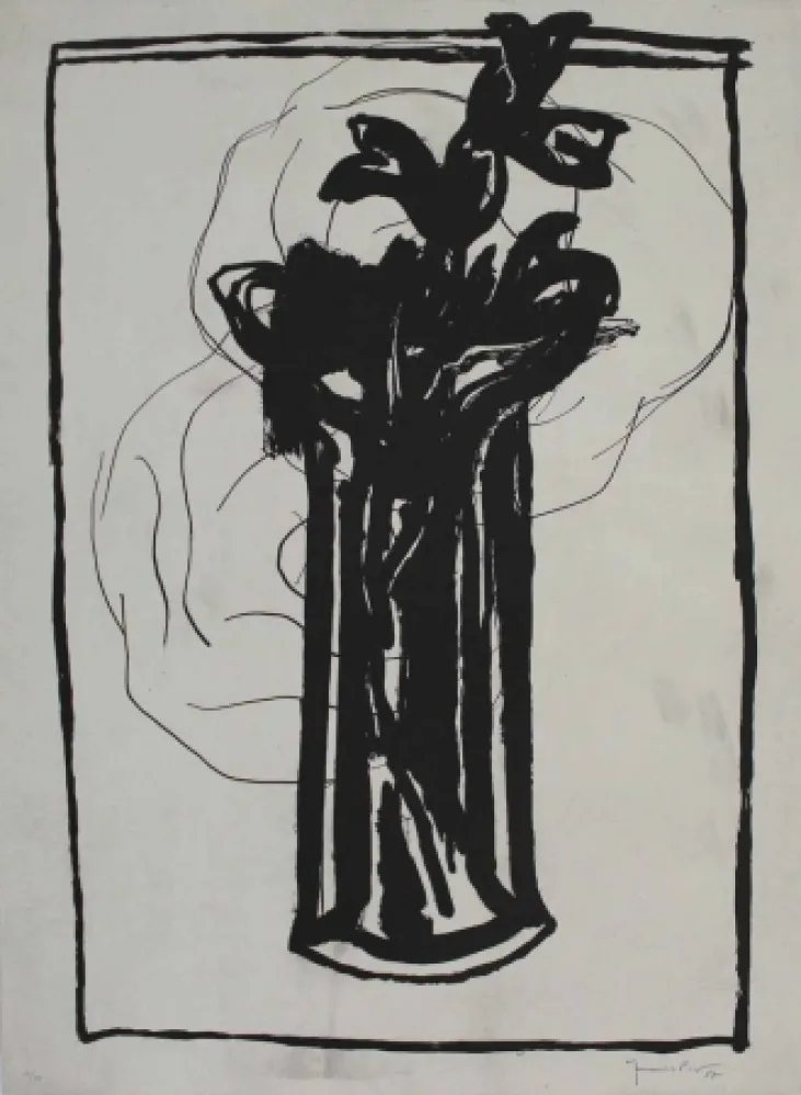 Acquatinta Hernandez Pijuan - Flor 4