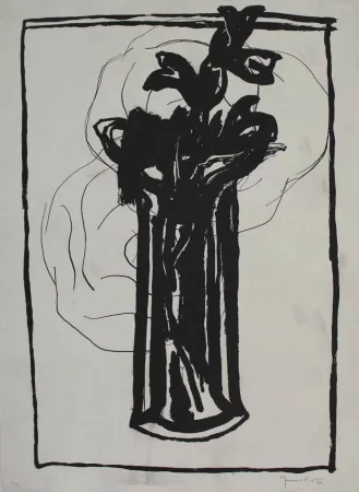 Acquatinta Hernandez Pijuan - Flor 4