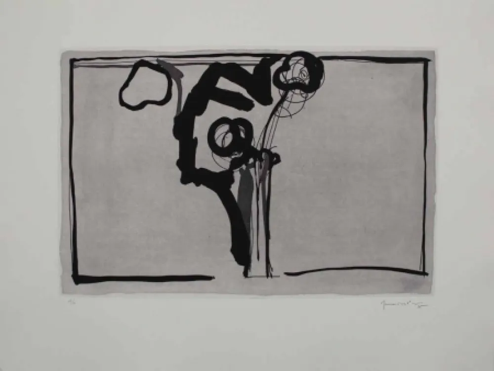 Acquatinta Hernandez Pijuan - Flors II