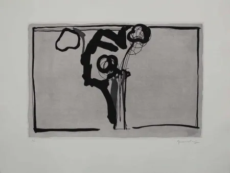 Acquatinta Hernandez Pijuan - Flors II