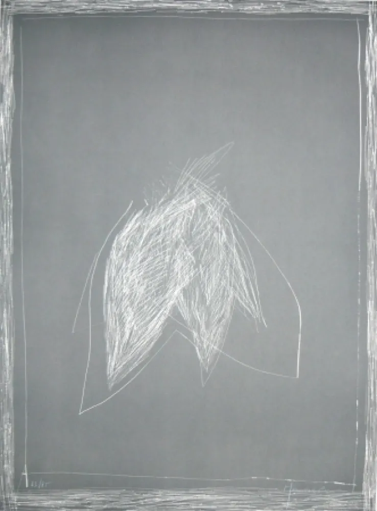 Litografia Hernandez Pijuan - Fulles 3