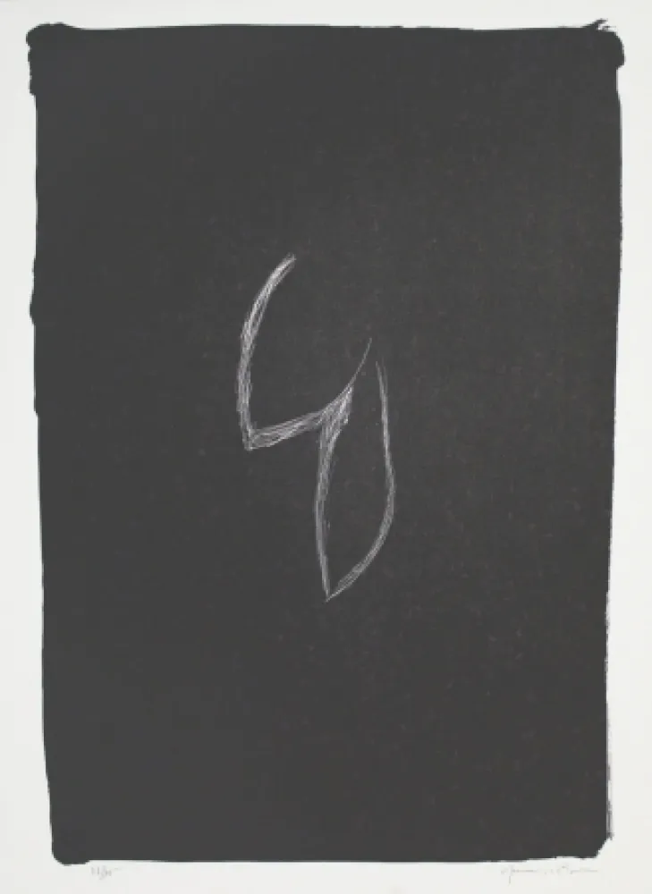 Litografia Hernandez Pijuan - Fulles I