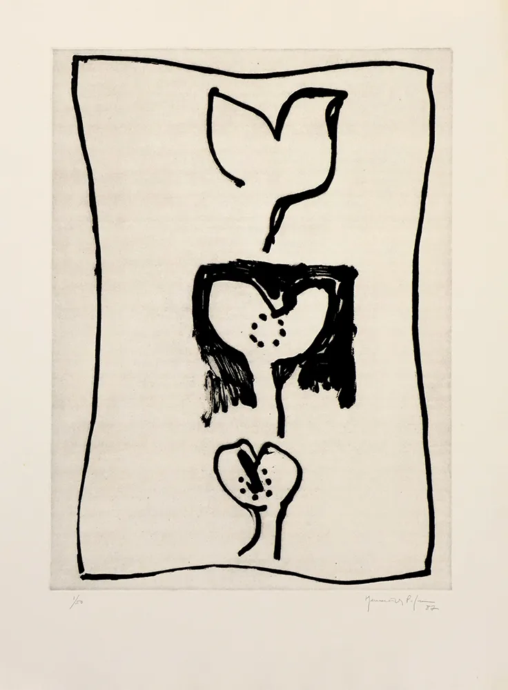 Incisione Hernandez Pijuan - Hojas