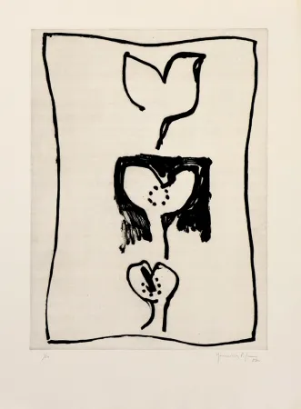 Incisione Hernandez Pijuan - Hojas