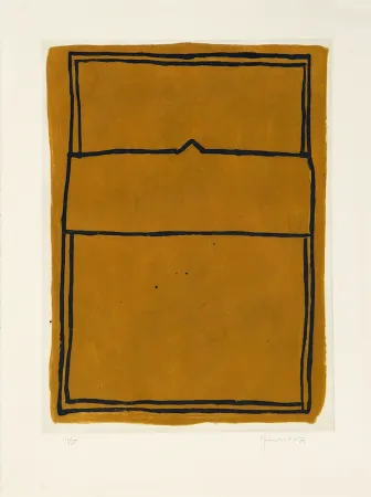 Incisione Hernandez Pijuan - La casa desde la que se divisa el campo I