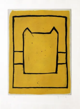 Incisione Hernandez Pijuan - La casa desde la que se divisa el campo II