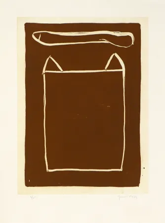 Incisione Hernandez Pijuan - La casa desde la que se divisa el campo III