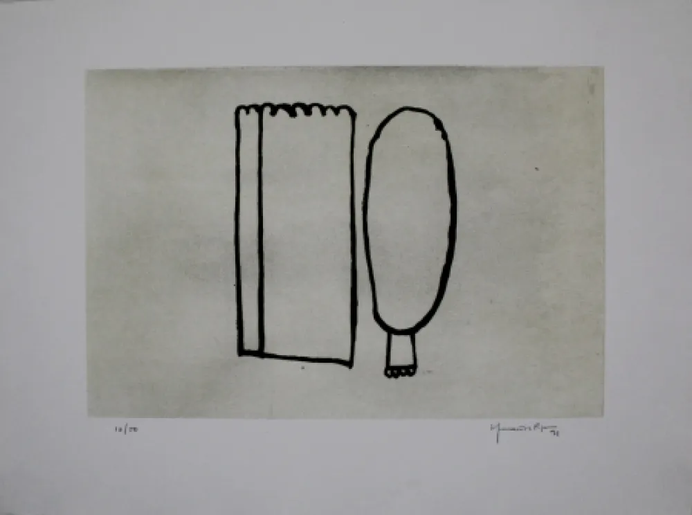 Acquatinta Hernandez Pijuan - Memòria de la Segarra I