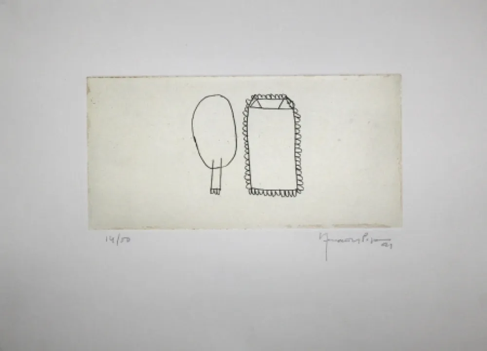 Incisione Hernandez Pijuan - Memòria de la Segarra III