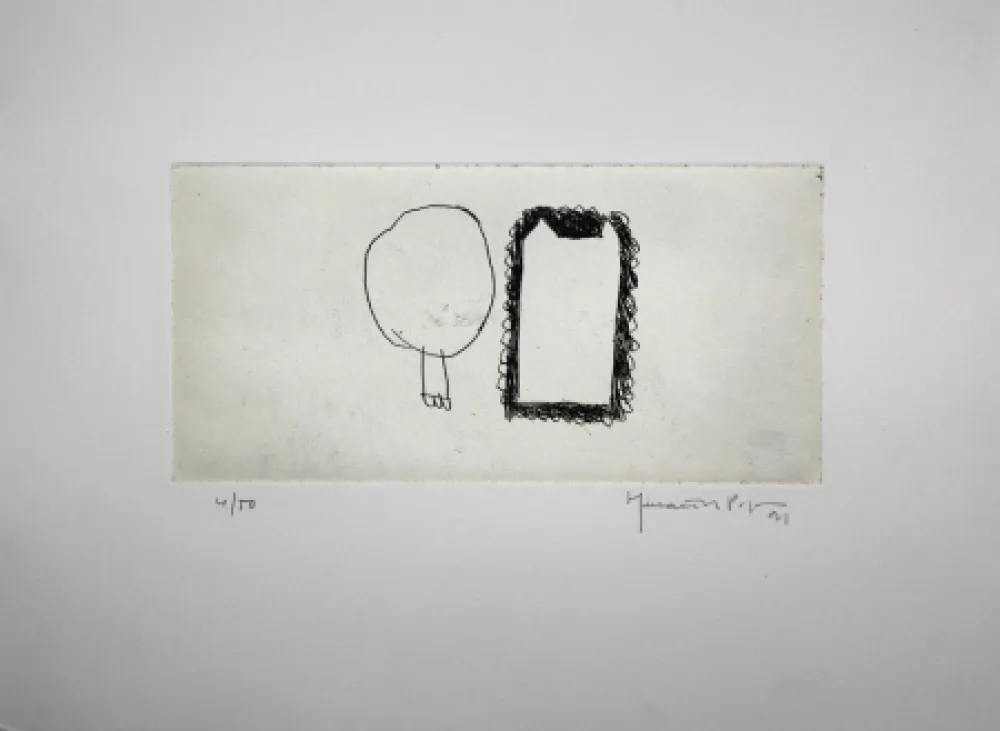 Incisione Hernandez Pijuan - Memòria de la Segarra IV