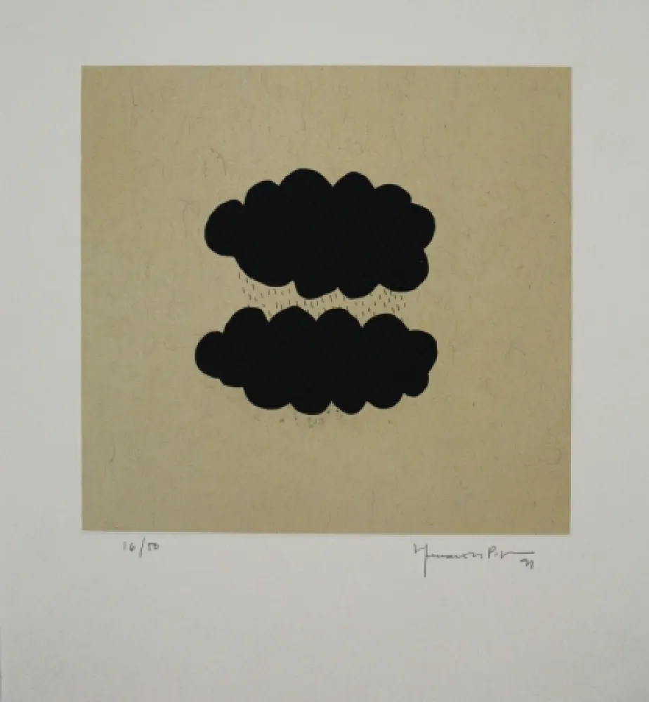 Acquatinta Hernandez Pijuan - Núvols III