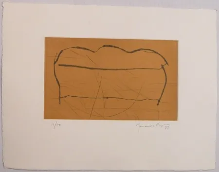 Acquatinta Hernandez Pijuan - Ocre