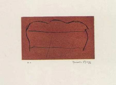 Acquatinta Hernandez Pijuan - Ocre