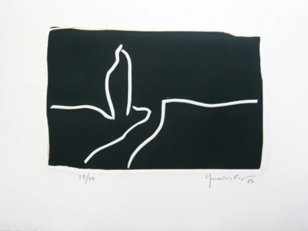 Linoincisione Hernandez Pijuan - Paisatge 1