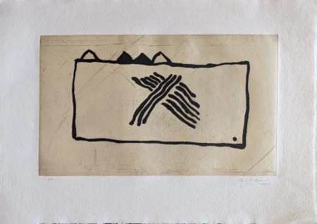 Acquatinta Hernandez Pijuan - Paisatge